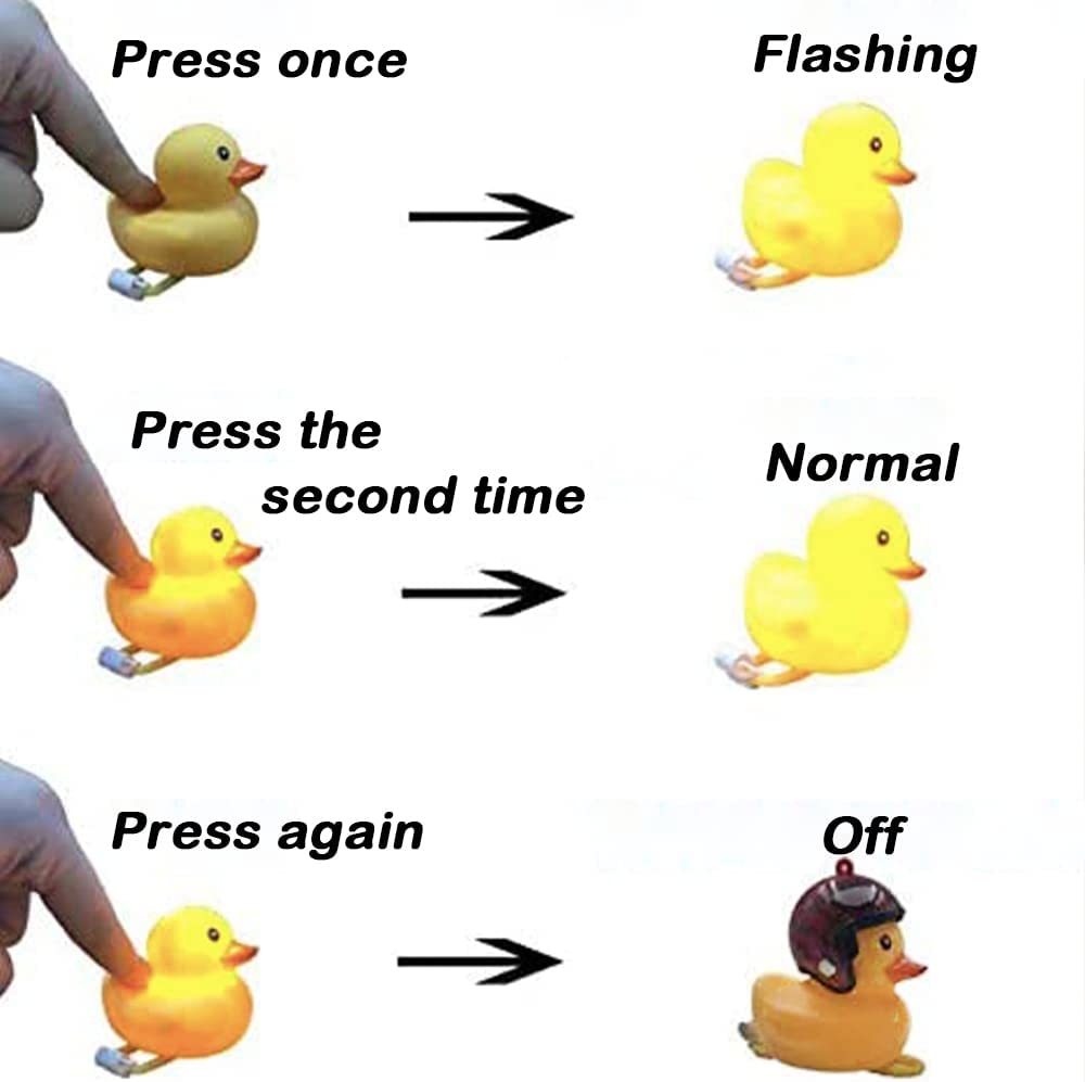 Timbre de bicicleta de pato (conejo blanco)