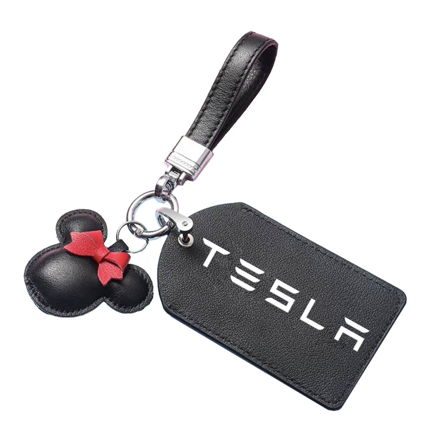 Black Minnie Pad Card Holder for Tesla key