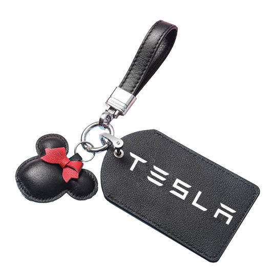 Tarjetero Minnie Pad negro para llave Tesla 